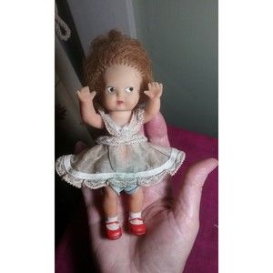 Old Vintage ARI Rubber Doll 6" Original outfit
